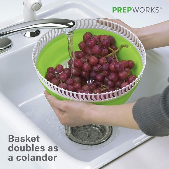 New Sealed - PrepWorks 3 Qt Collapsible Salad Spinner –BPA-Free Dishwasher Safe - Picture 5 of 8